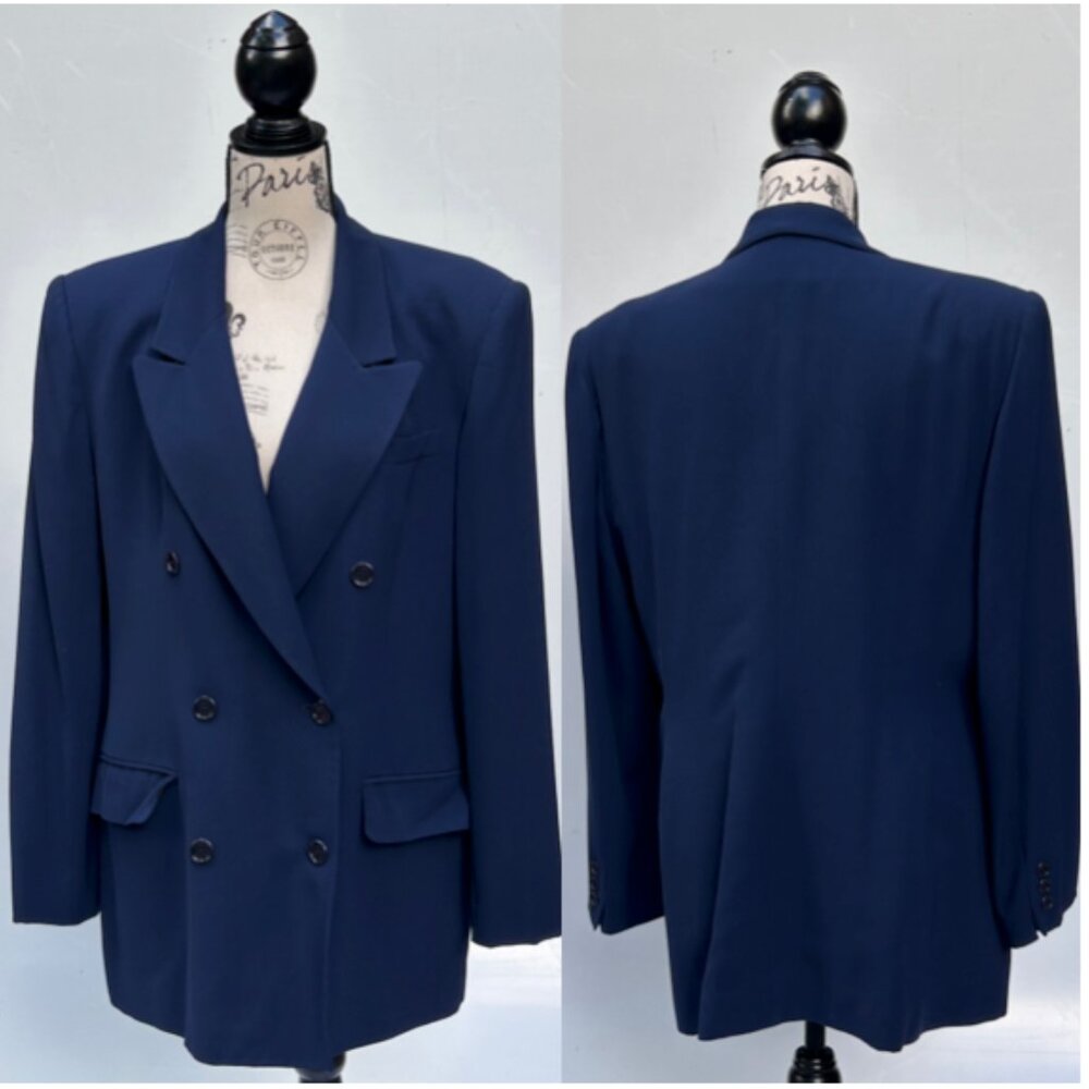 Jones New York Double Breasted Blazer